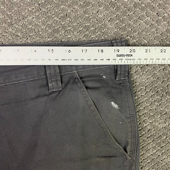 Carhartt Rugged Flex Relaxed Fit Canvas Work Pants Men's 38 x 30 Fits 39x29 Gray - Picture 12 of 16